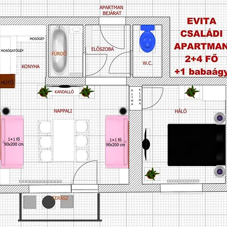Evita Apartment Hajduszoboszlo